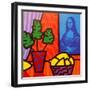 Still Life with Matisse and Mona Lisa-John Nolan-Framed Premium Giclee Print