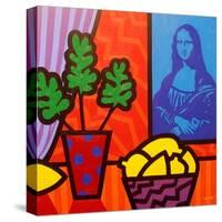 Still Life with Matisse and Mona Lisa-John Nolan-Stretched Canvas