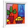 Still Life with Matisse and Mona Lisa-John Nolan-Framed Giclee Print