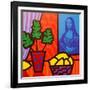 Still Life with Matisse and Mona Lisa-John Nolan-Framed Giclee Print