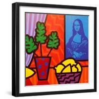 Still Life with Matisse and Mona Lisa-John Nolan-Framed Giclee Print