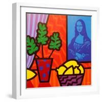 Still Life with Matisse and Mona Lisa-John Nolan-Framed Giclee Print