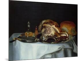 Still Life with Meat and Bread (Pair of 78161)-George, of Chichester Smith-Mounted Giclee Print