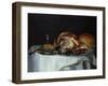 Still Life with Meat and Bread (Pair of 78161)-George, of Chichester Smith-Framed Giclee Print