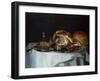 Still Life with Meat and Bread (Pair of 78161)-George, of Chichester Smith-Framed Giclee Print