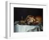 Still Life with Meat and Bread (Pair of 78161)-George, of Chichester Smith-Framed Premium Giclee Print