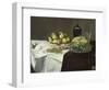 Still Life with Melon and Peaches, c.1866-Edouard Manet-Framed Giclee Print