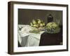Still Life with Melon and Peaches, c.1866-Edouard Manet-Framed Giclee Print