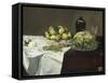 Still Life with Melon and Peaches, c.1866-Edouard Manet-Framed Stretched Canvas