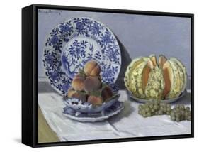 Still Life with Melon-Claude Monet-Framed Stretched Canvas