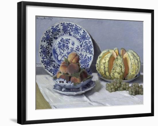 Still Life with Melon-Claude Monet-Framed Giclee Print