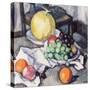 Still Life with Melons and Grapes-Samuel John Peploe-Stretched Canvas