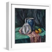 Still Life With Metal Teapot And Milk-Can-Solodkov-Framed Art Print