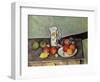 Still Life with Milkjug and Fruit, circa 1886-90-Paul Cézanne-Framed Giclee Print