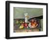 Still Life with Milkjug and Fruit, circa 1886-90-Paul Cézanne-Framed Premium Giclee Print