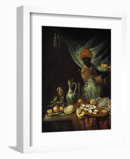 Still-Life with Moor and China. Probably About 1680-Jurian van Streek-Framed Giclee Print