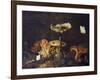 Still Life with Mushrooms and Butterflies-Schrieck-Framed Giclee Print