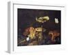 Still Life with Mushrooms and Butterflies-Schrieck-Framed Giclee Print