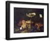 Still Life with Mushrooms and Butterflies-Schrieck-Framed Giclee Print