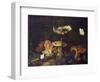 Still Life with Mushrooms and Butterflies-Schrieck-Framed Giclee Print