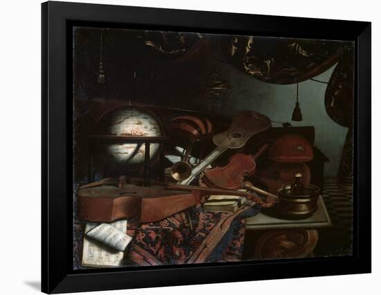 Still Life with Musical Instruments, 1718-Bonaventura Bettera-Framed Giclee Print