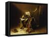 Still Life with Musical Instruments, American School-null-Framed Stretched Canvas