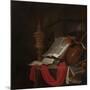 Still Life with Musical Instruments and Books-Jan Vermeulen-Mounted Giclee Print