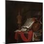 Still Life with Musical Instruments and Books-Jan Vermeulen-Mounted Giclee Print