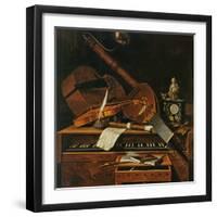 Still Life with Musical Instruments-Pieter Gerritsz. van Roestraten-Framed Giclee Print