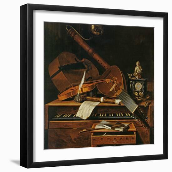 Still Life with Musical Instruments-Pieter Gerritsz. van Roestraten-Framed Giclee Print