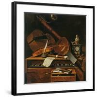 Still Life with Musical Instruments-Pieter Gerritsz. van Roestraten-Framed Giclee Print