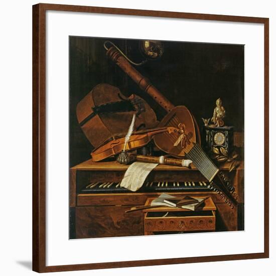 Still Life with Musical Instruments-Pieter Gerritsz. van Roestraten-Framed Giclee Print