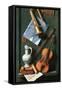 Still Life with Musical Instruments-William Michael Harnett-Framed Stretched Canvas