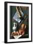 Still Life with Musical Instruments-William Michael Harnett-Framed Giclee Print