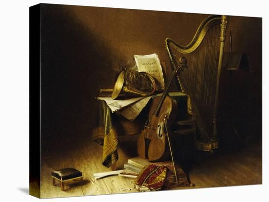 Still Life with Musical Instruments-null-Stretched Canvas