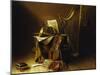 Still Life with Musical Instruments-null-Mounted Giclee Print