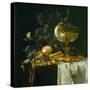 Still-Life with Nautilus Cup-Willem van Aelst-Stretched Canvas