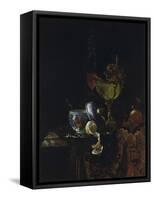 Still Life with Nautilus Cup-Willem Kalf-Framed Stretched Canvas