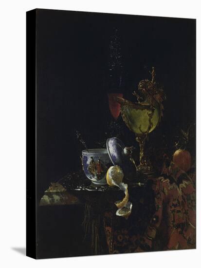 Still Life with Nautilus Cup-Willem Kalf-Stretched Canvas