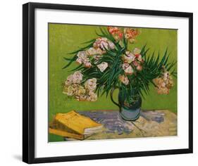 Still Life with Oleander-Vincent van Gogh-Framed Giclee Print