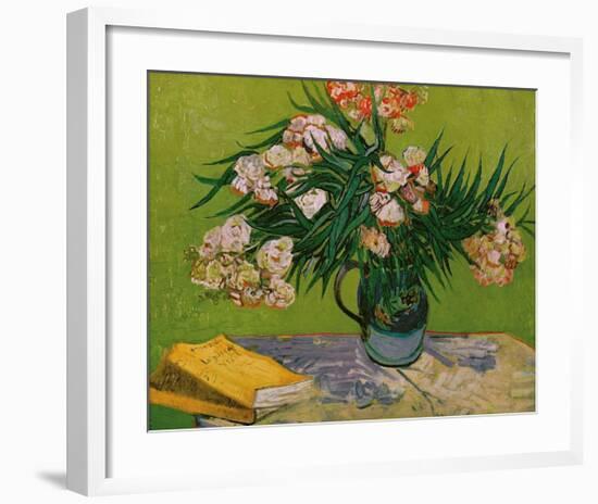 Still Life with Oleander-Vincent van Gogh-Framed Giclee Print