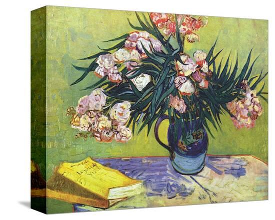 Still Life with Oleander-Vincent van Gogh-Stretched Canvas