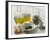 Still Life with Olives and Different Types of Olive Oil-Eising Studio - Food Photo and Video-Framed Photographic Print