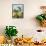 Still Life with Olives, Tomatoes, Cheese and White Bread-null-Framed Stretched Canvas displayed on a wall