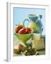 Still Life with Olives, Tomatoes, Cheese and White Bread-null-Framed Photographic Print