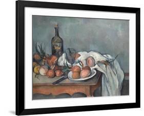 Still Life with Onions, 1896-1898-Paul Cézanne-Framed Giclee Print