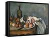 Still-Life with Onions, c.1895-Paul Cézanne-Framed Stretched Canvas