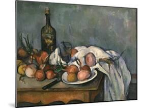 Still-Life with Onions, c.1895-Paul Cézanne-Mounted Giclee Print