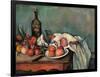 Still Life with Onions-Paul Cézanne-Framed Art Print