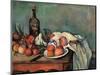 Still Life with Onions-Paul Cézanne-Mounted Art Print